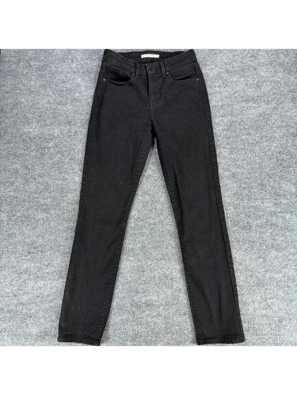 Levi's Classic Mid Rise Skinny Black Denim Jeans 4 - Streetwear, Casual, Neutral